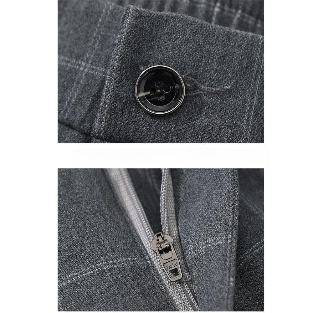 Herren-Anzughose mit Karomuster