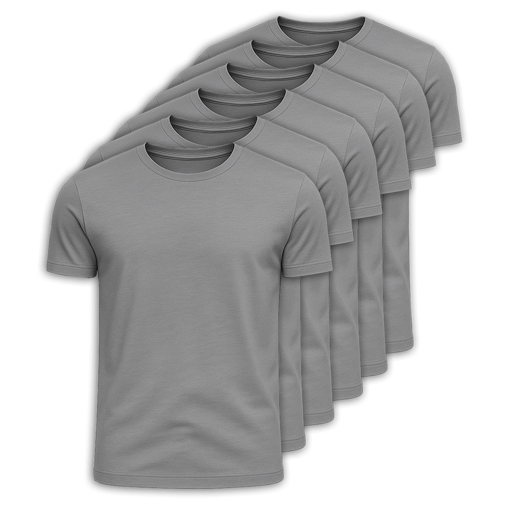 Set mit 6 Premium-Pima-T-Shirts