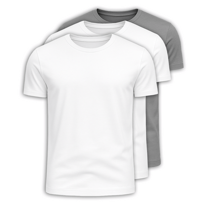 Set mit 3 Premium-Pima-T-Shirts