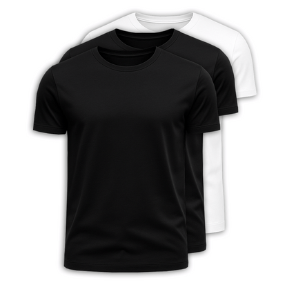 Set mit 3 Premium-Pima-T-Shirts