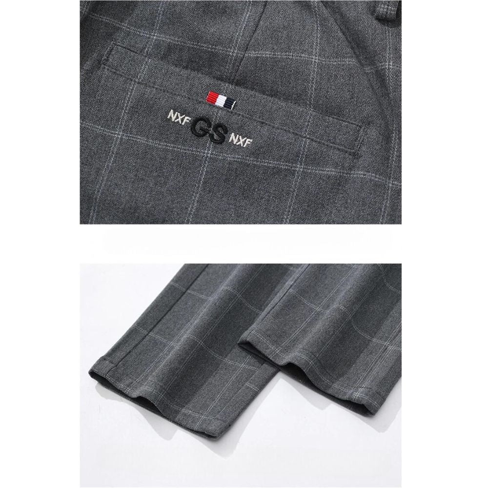 Herren-Anzughose mit Karomuster