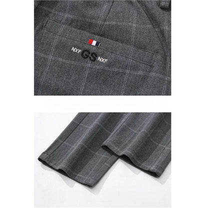 Herren-Anzughose mit Karomuster