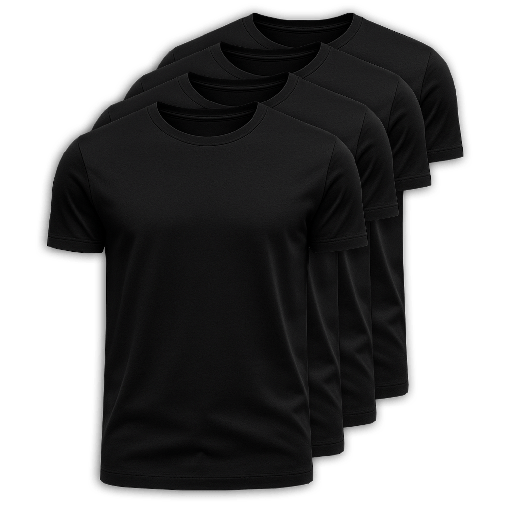 Set mit 4 Premium-Pima-T-Shirts