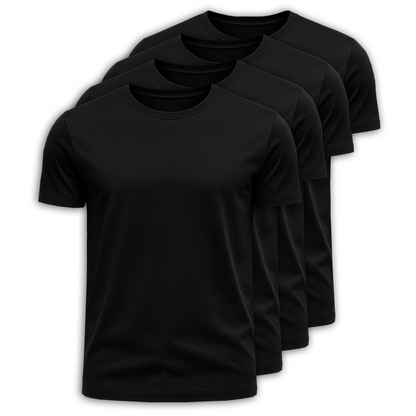 Set mit 4 Premium-Pima-T-Shirts