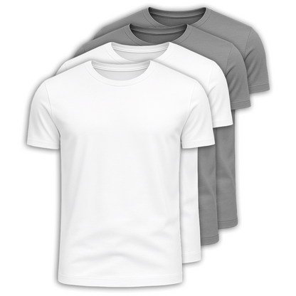Set mit 4 Premium-Pima-T-Shirts