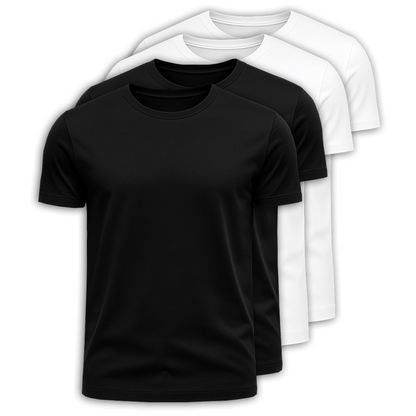 Set mit 4 Premium-Pima-T-Shirts