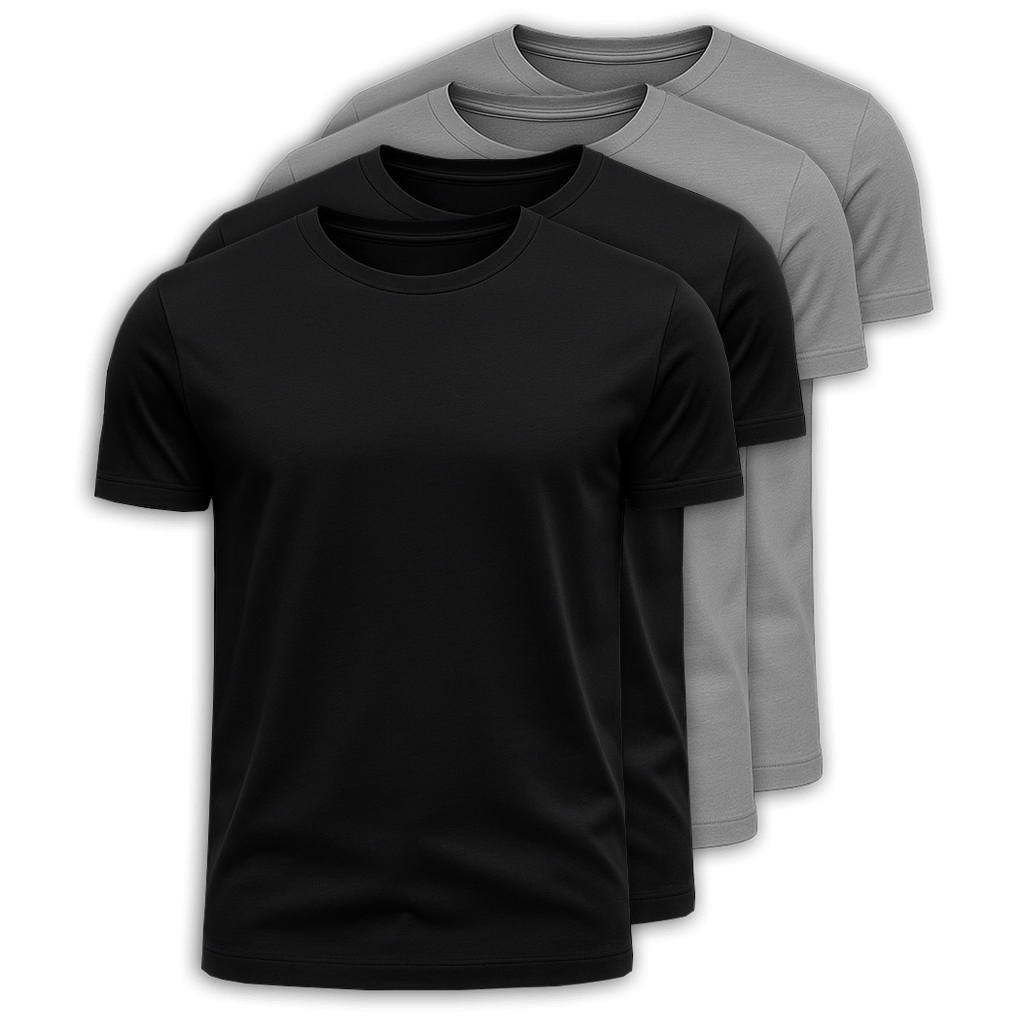 Set mit 4 Premium-Pima-T-Shirts