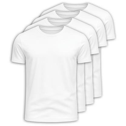 Set mit 4 Premium-Pima-T-Shirts