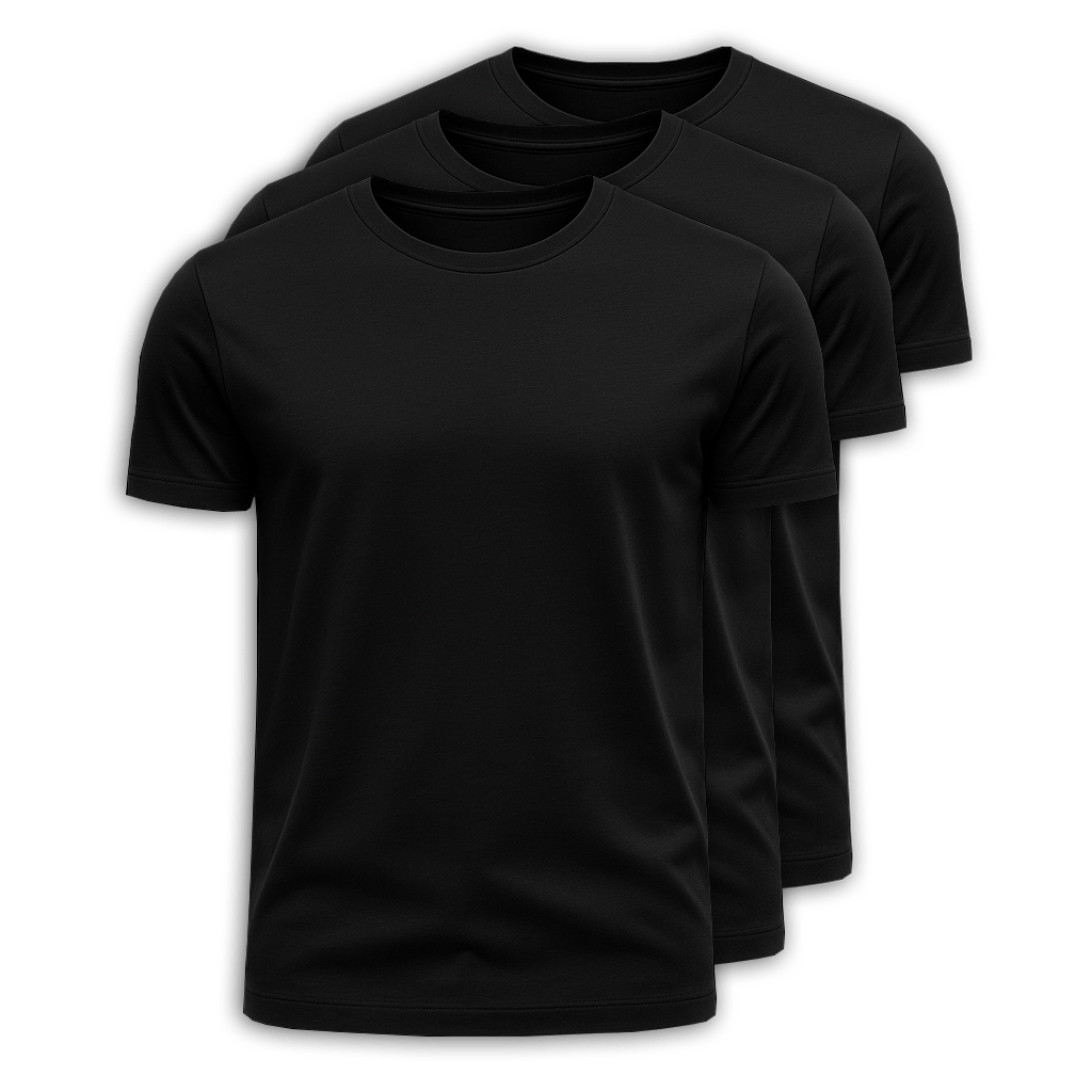 Set mit 3 Premium-Pima-T-Shirts