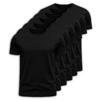 Set mit 6 Premium-Pima-T-Shirts