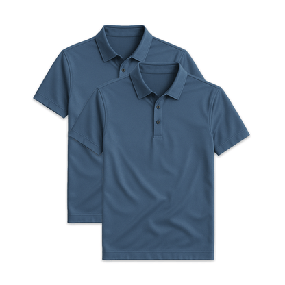 Conjunto 2 Camisas Polos em Seda Gelo