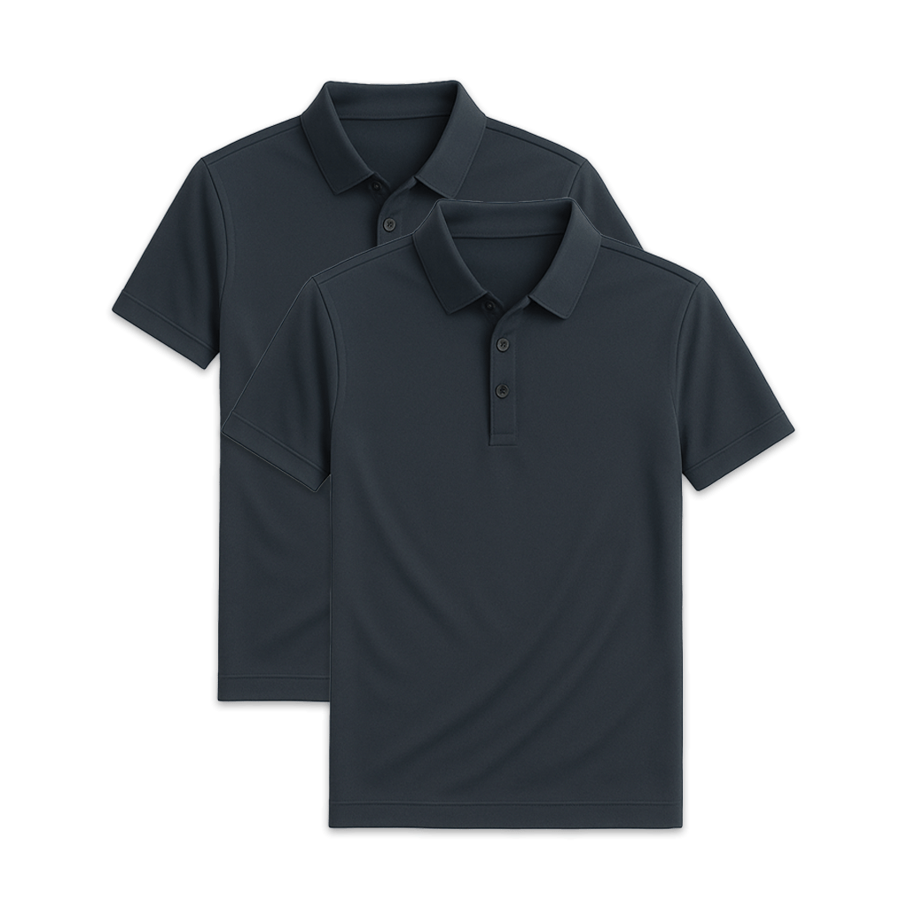 Conjunto 2 Camisas Polos em Seda Gelo